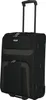 A black trolley suitcase with a retractable handle and wheels, shown from the front. Náhľad obrázku produktu