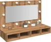 vidaXL Zrkadlová skrinka s LED Artisan dub 90 x 31,5 x 62 Náhľad obrázku produktu 2