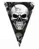Scary Totenkopf Wimpel Girlande für Halloween 300cm Produktbild-Vorschau 2