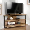CALICOSY - Meuble TV d'Angle 1 Porte avec Cannage Rotin Voir les images du produit 3