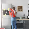 Elégante armoire murale en noyer LAMELÉ avec fermeture Voir les images du produit 3