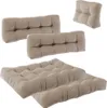 Vicco Palettenkissen Set Flocken, 5 Teile, Sand Produktbild-Vorschau 7