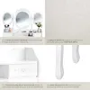 Coiffeuse avec 3 miroirs 7 tiroirs - blanc Voir les images du produit 4