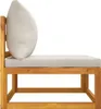 vidaXL 2-tlg. Garten-Sofa-Set mit Kissen Massivholz Akazie Produktbild-Vorschau 5