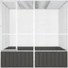 vidaXL Gabbia per uccelli antracite 213,5x217,5x211,5 cm Anteprima dell’immagine prodotto 2
