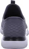 The back view of a charcoal and black Skechers shoe. Náhled obrázku produktu