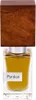 A perfume bottle with a wooden cap. Produktbild-Vorschau