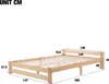 OKWISH Lit Double 140x200 cm - Lit Futon en Bois Massif Voir les images du produit 4