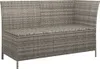 vidaXL Set di 3 pezzi da giardino con cuscini in polirattan Anteprima dell’immagine prodotto 6