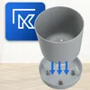 KADAX Blumentopf mit Untersetzer "Kama", Blumenkübel, Produktbild-Vorschau 4