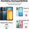 A marketing image showing phone models and compatibility information for a phone case. Produktbild-Vorschau