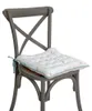 Clayre & Eef Stuhlkissen Schaumstoff 40x40 cm Weiß Grün Produktbild-Vorschau 2
