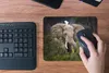 MuchoWow® Mauspad Mousepad Elefant - Reiher - Pflanze 23x19 Produktbild-Vorschau 5
