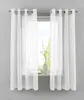 Ösengardinen Set 2er HxB 175x140 cm Weiß Transparent Basel Produktbild-Vorschau 1