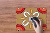 MuchoWow® Mauspad Mousepad Design - Blumen - Punkte 40x30 Produktbild-Vorschau 4