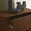 sweeek - Kommode mit geriffeltem Holzkdekor 3 Schubladen - Produktbild-Vorschau 4