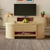 OKWISH Table Basse Relevable avec Étagère Extensible, Voir les images du produit 3