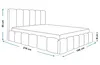 A diagram of a bed with dimensions indicated. Náhled obrázku produktu