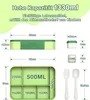 Lunchbox Kinder 1330ml, 6 Fächer Bento Box, auslaufsicher, Produktbild-Vorschau 3