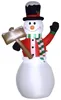 Outsunny 180 cm Aufblasbarer Schneemann mit Schild Produktbild-Vorschau 1