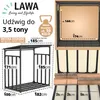 Stojak na drewno opałowe metalowy zewnętrzny 185x105x185 Podgląd zdjęcia produktu 2
