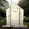 AREBOS Treibhaus 143x143x195 cm mit Ablagen & Produktbild-Vorschau 5