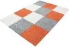 Teppich Wohnzimmer Hochflor Kariert Design Langflor Shaggy Produktbild-Vorschau 2
