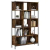 vidaXL Regał z wędzonego dębu 102x28x172 cm Materiał Podgląd zdjęcia produktu 4