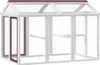 vidaXL Skříň pro volný výběh Mocha 141x94x104 cm Borovicový Náhled obrázku produktu 1