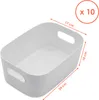 3.02 Boîtes de rangement en plastique avec poignées - 10 Voir les images du produit 2