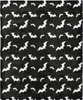Schwarze XL Kuscheldecke mit Fledermäusen 152x178cm Produktbild-Vorschau 1