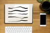 MuchoWow® Laptop Aufkleber Sticker Cover Abstrakt - Linie - Produktbild-Vorschau 2