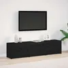 vidaXL TV-Schränk Schwarz Eichen-Optik Holzwerkstoff Produktbild-Vorschau 2