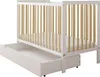 ZEE LUMI Bílá/Přírodní dětská postýlka 120×60 cm 2v1 se Náhled obrázku produktu 21