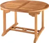 A wooden garden table on a white background. Produktbild-Vorschau