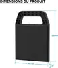 Willtec Set 4x Cales Caravane PE-HD Noir - 225 x 165 x 20mm Voir les images du produit 7
