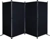 Paravent 4 Teilig 165 x 220 cm Schwarz - Garten & Balkon Produktbild-Vorschau 1