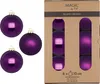 Weihnachtskugeln Glas 10cm 6 Stück - Purple Symphony Produktbild-Vorschau 1