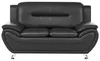 BELIANI 6-Sitzer Sofa Set Schwarz Kunstleder Lederoptik Produktbild-Vorschau 9
