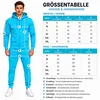 Herren Jogginganzug einfarbig 100% BW 586 Türkis M Produktbild-Vorschau 8