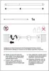 Instructional diagram showing how to install a tension rod. Produktbild-Vorschau
