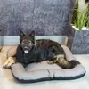 4L Textil ELLA Hundebett Leder Optik Hundekissen Kunstleder Produktbild-Vorschau 4