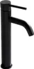 A black faucet on a white background. Anteprima dell’immagine prodotto