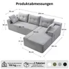 GLP Modulares Ecksofa 256 cm aus Cord, 4-Sitzer mit Produktbild-Vorschau 7