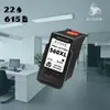 An office environment with desks and chairs, with an ink cartridge prominently displayed in the foreground. Podgląd zdjęcia produktu