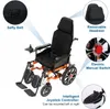 Fauteuil roulant électrique léger et pliable Dossier et Voir les images du produit 5