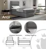 OXM Kontinentales Bett 90 Arco Kronos 9 90 x 108 x 210 cm Produktbild-Vorschau 4