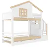 okwish Etagenbett 90x200 mit Stauraum,Kinderbett Produktbild-Vorschau 5