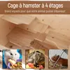 Sweiko Hamsterkäfig aus Holz 5 Etagen Nagarium Nagerkäfig Produktbild-Vorschau 6