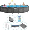 INTEX 26744GN - Piscina con telaio a prisma in legno grigio Anteprima dell’immagine prodotto 9